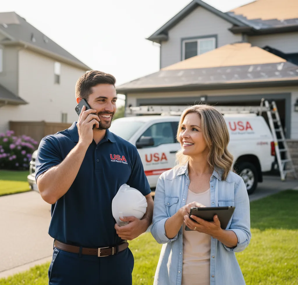 USA Roof Repair Experts customer support in Carroll